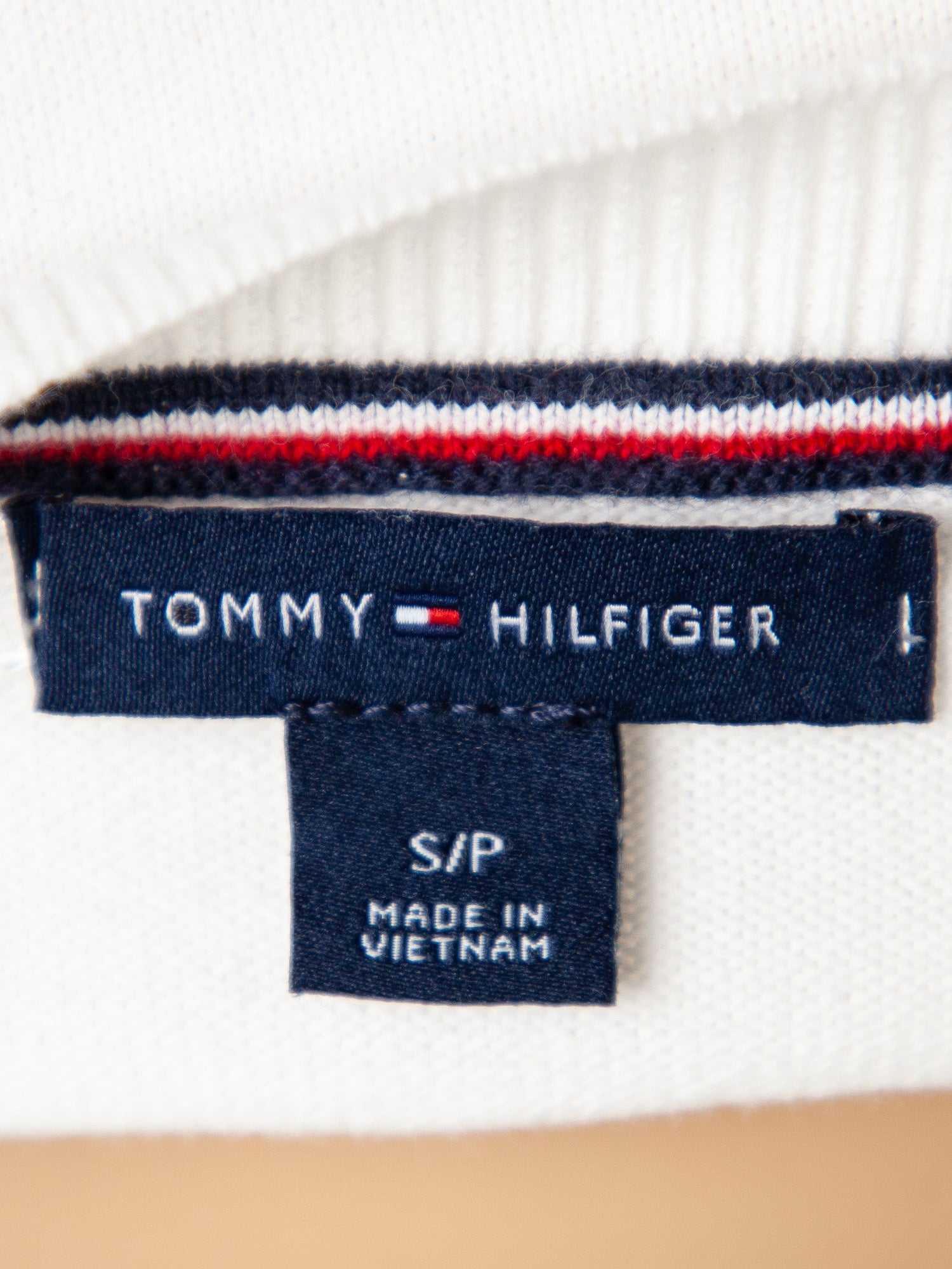 Good Tommy Hilfiger White Polka Dot Sweater Size S Women
