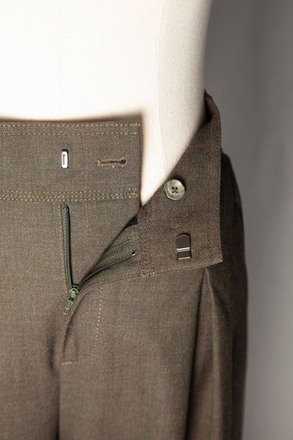 Lorena Antoniazzi Green Wide-Leg Trousers Size S - Good Condition