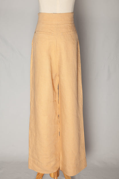 Good Intrend Orange Wide-Leg Trousers Size S for Women