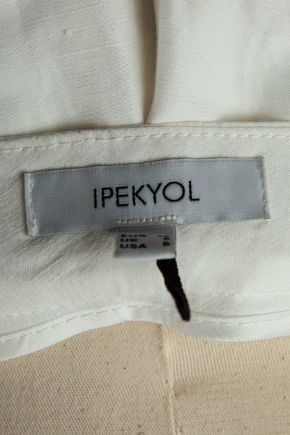 IPEKYOL White Tailored Pants M, Viscose, Good Condition