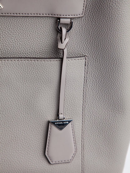 Good Michael Kors Gray Leather Handbag with Shoulder Strap