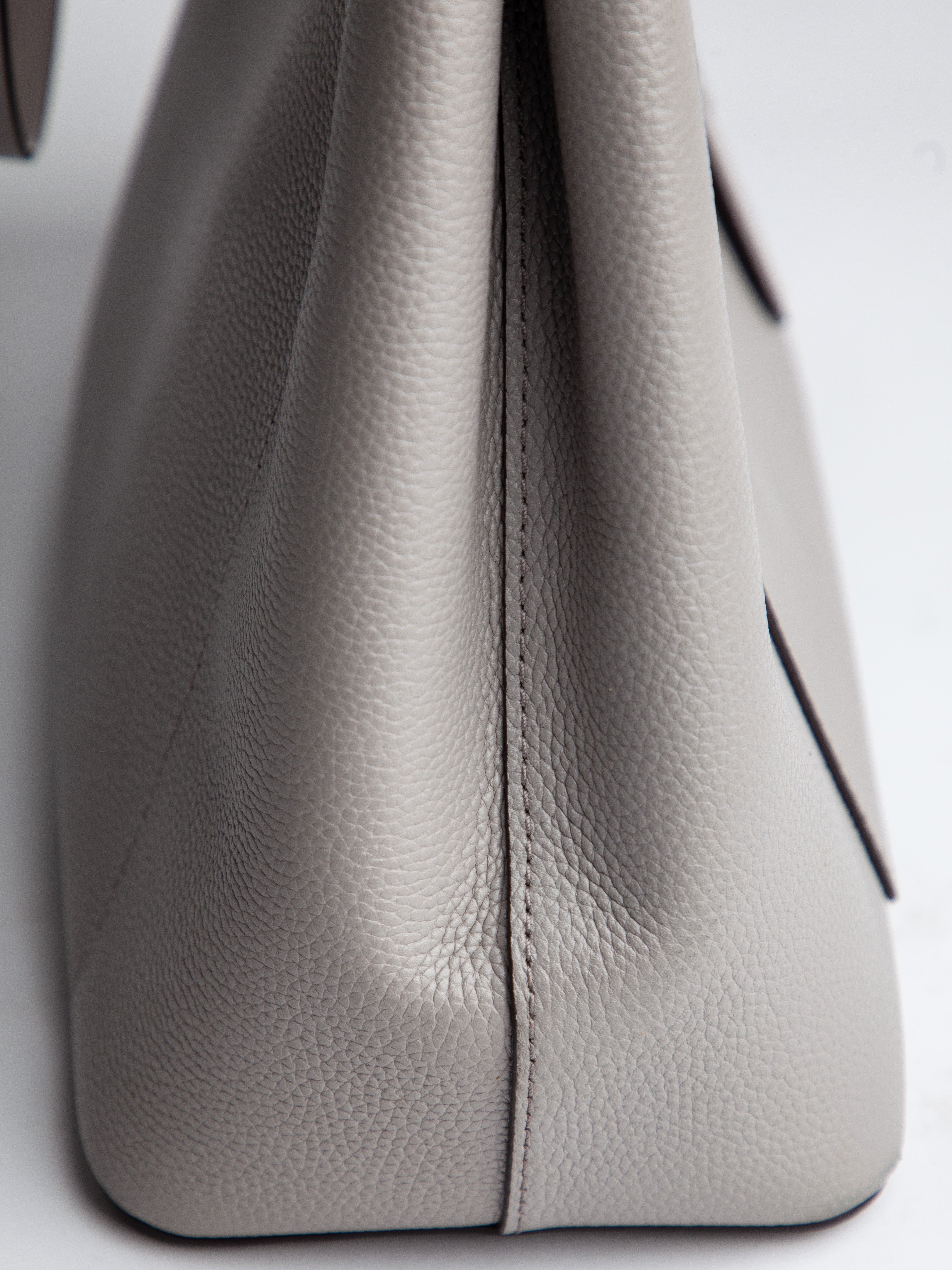 Good Michael Kors Gray Leather Handbag with Shoulder Strap