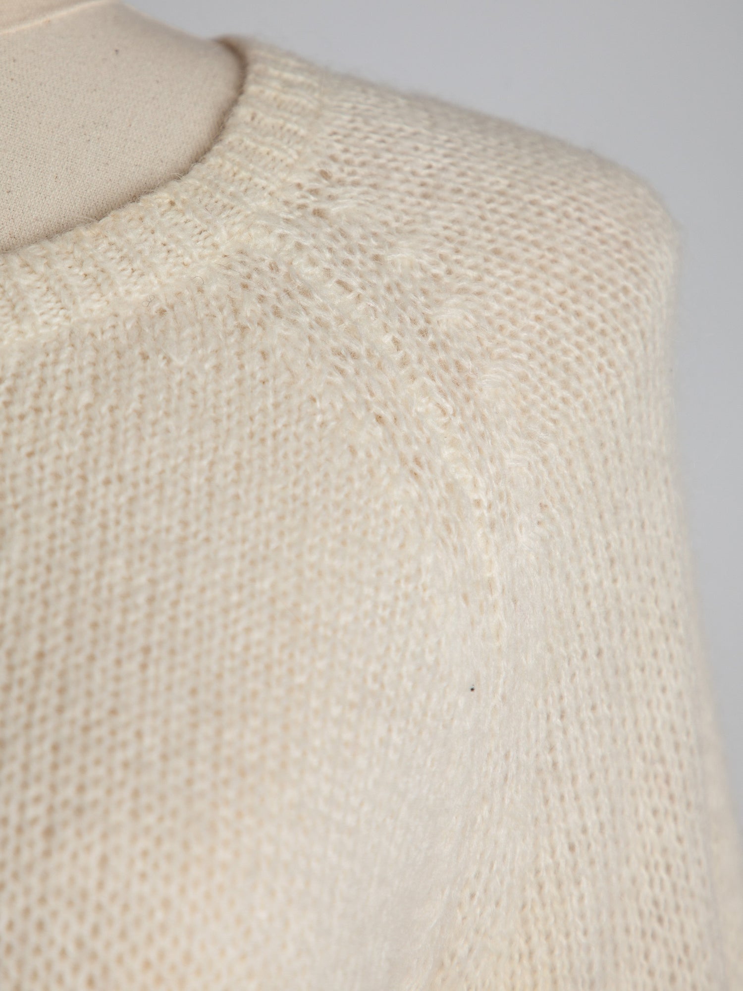 Good More &amp; More White Poplin Sweater Size XS with Textured Back