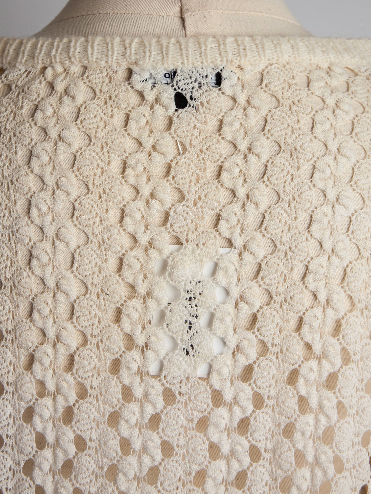 Good More &amp; More White Poplin Sweater Size XS with Textured Back