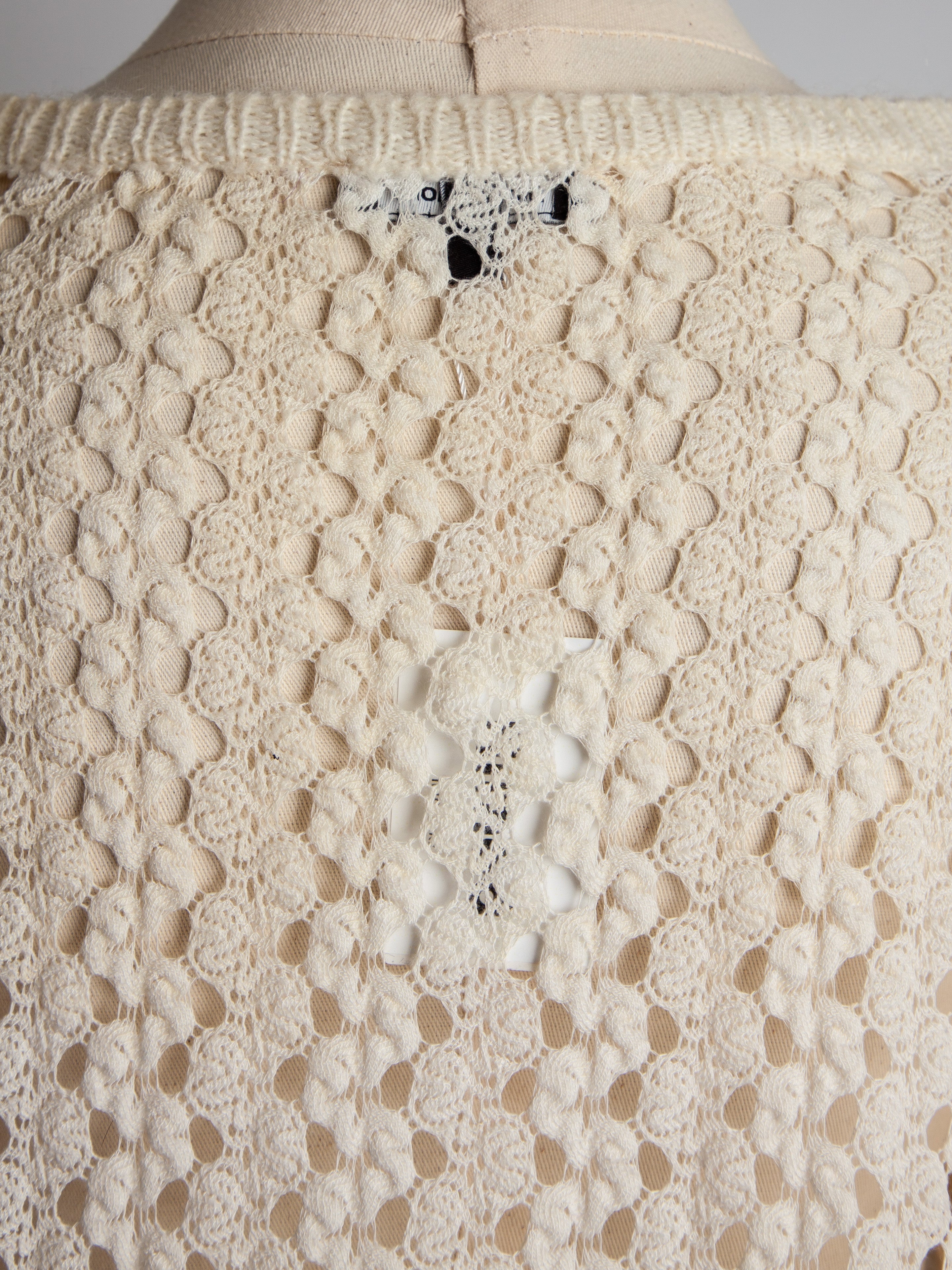 Good More &amp; More White Poplin Sweater Size XS with Textured Back