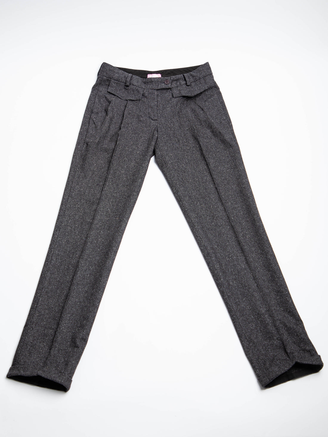 Good Blumarine Gray Silk Dress Pants Size XS Women