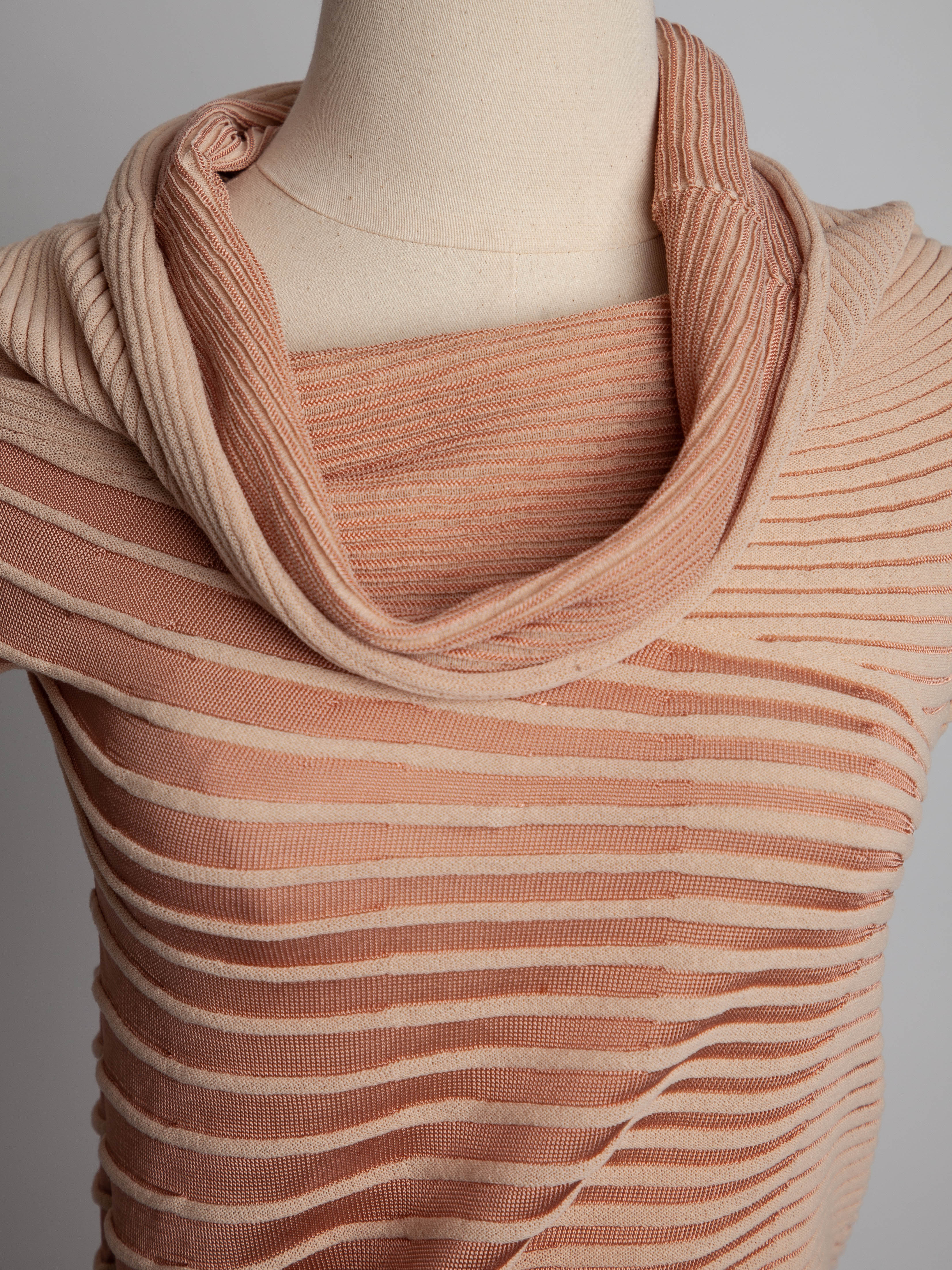 Good Emporio Armani White Ribbed Knit Top Size XXS