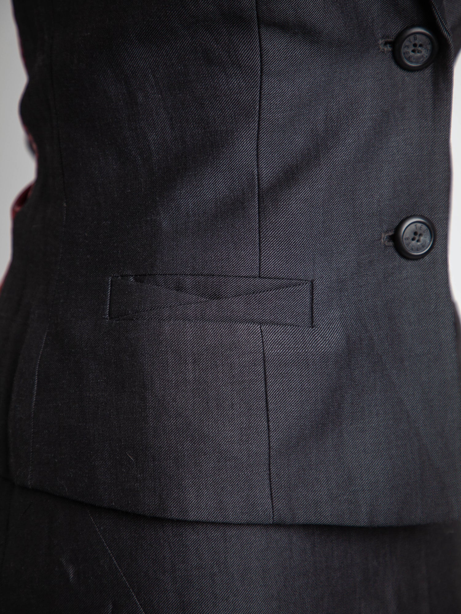 Good Ted Baker Black Sleeveless Two-Piece Outfit Vest &amp; Skirt