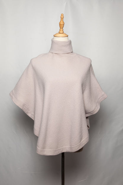 Good Condition Reiss White Angora Wool Poncho XS