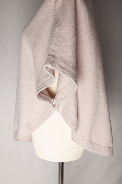 Good Condition Reiss White Angora Wool Poncho XS