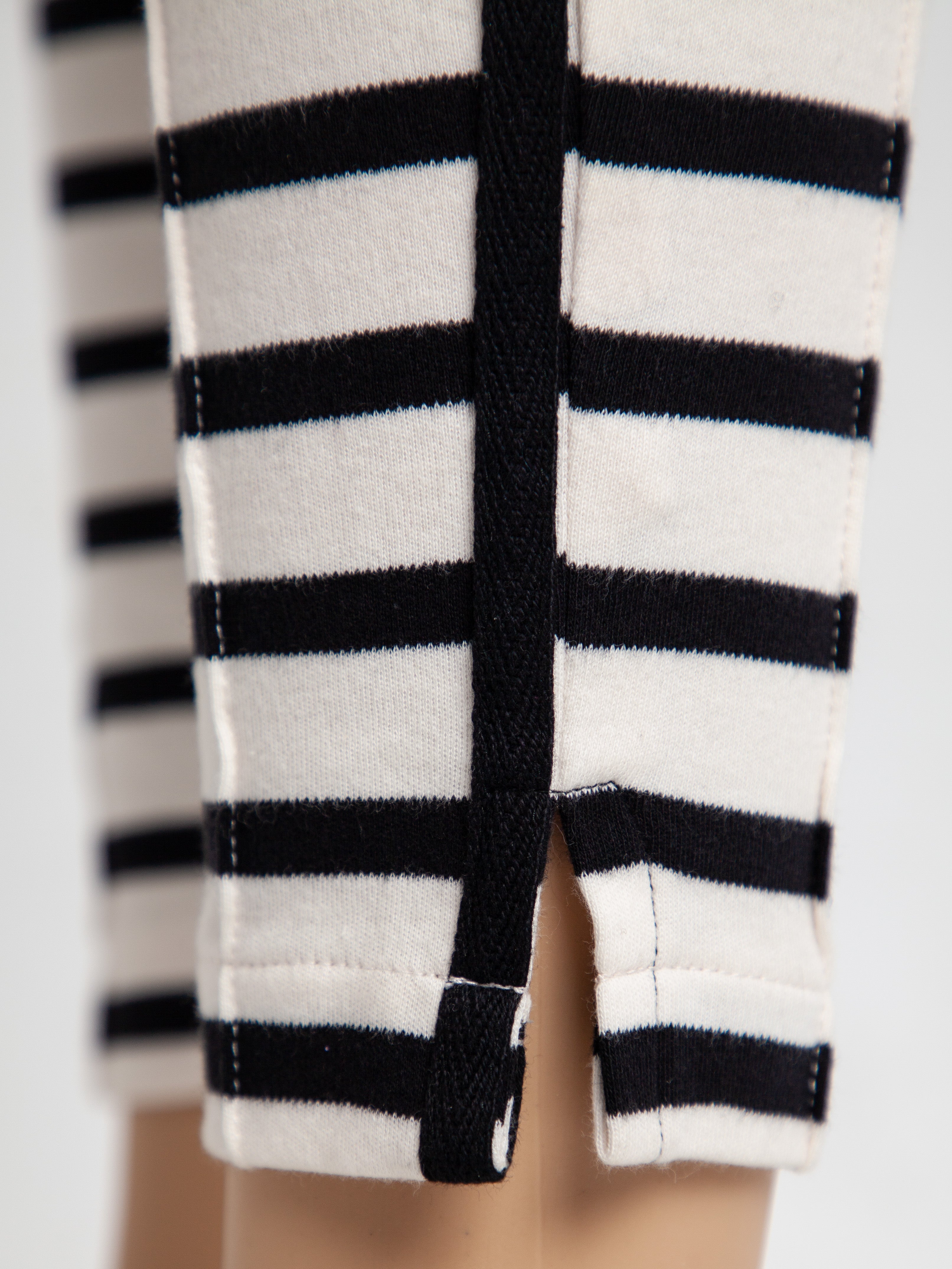 NEW By Malene Birger Striped Pants XS Black White Cotton