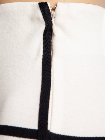 NEW By Malene Birger Striped Pants XS Black White Cotton