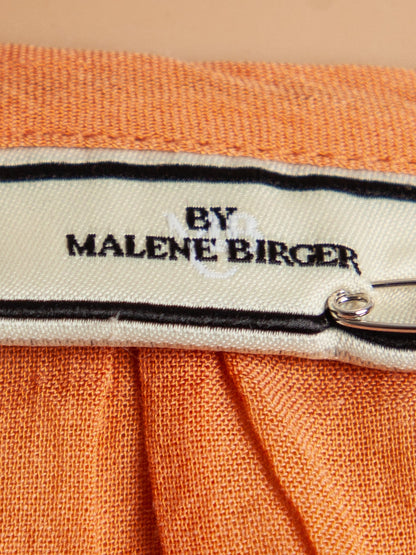 NEW By Malene Birger Orange Sleeveless Cotton Dress Size M