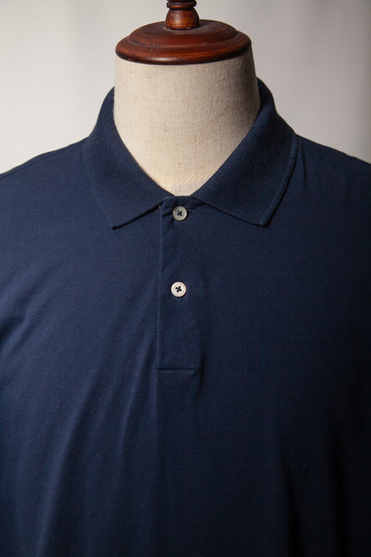 Good Kirkland Blue Cotton Polo Shirt XL Slim Fit Men