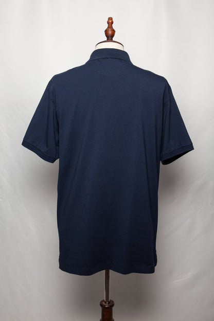 Good Kirkland Blue Cotton Polo Shirt XL Slim Fit Men