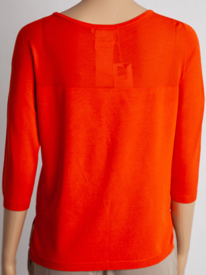 Max Mara Orange Viscose Top Size M - Good Condition