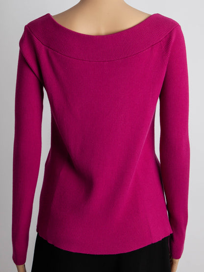 Good Armani Jeans Pink Wool Sweater Long Sleeve Size XXS