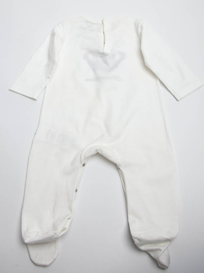 Good Dolce Gabbana White Cotton Baby Onesie Size 3 Months
