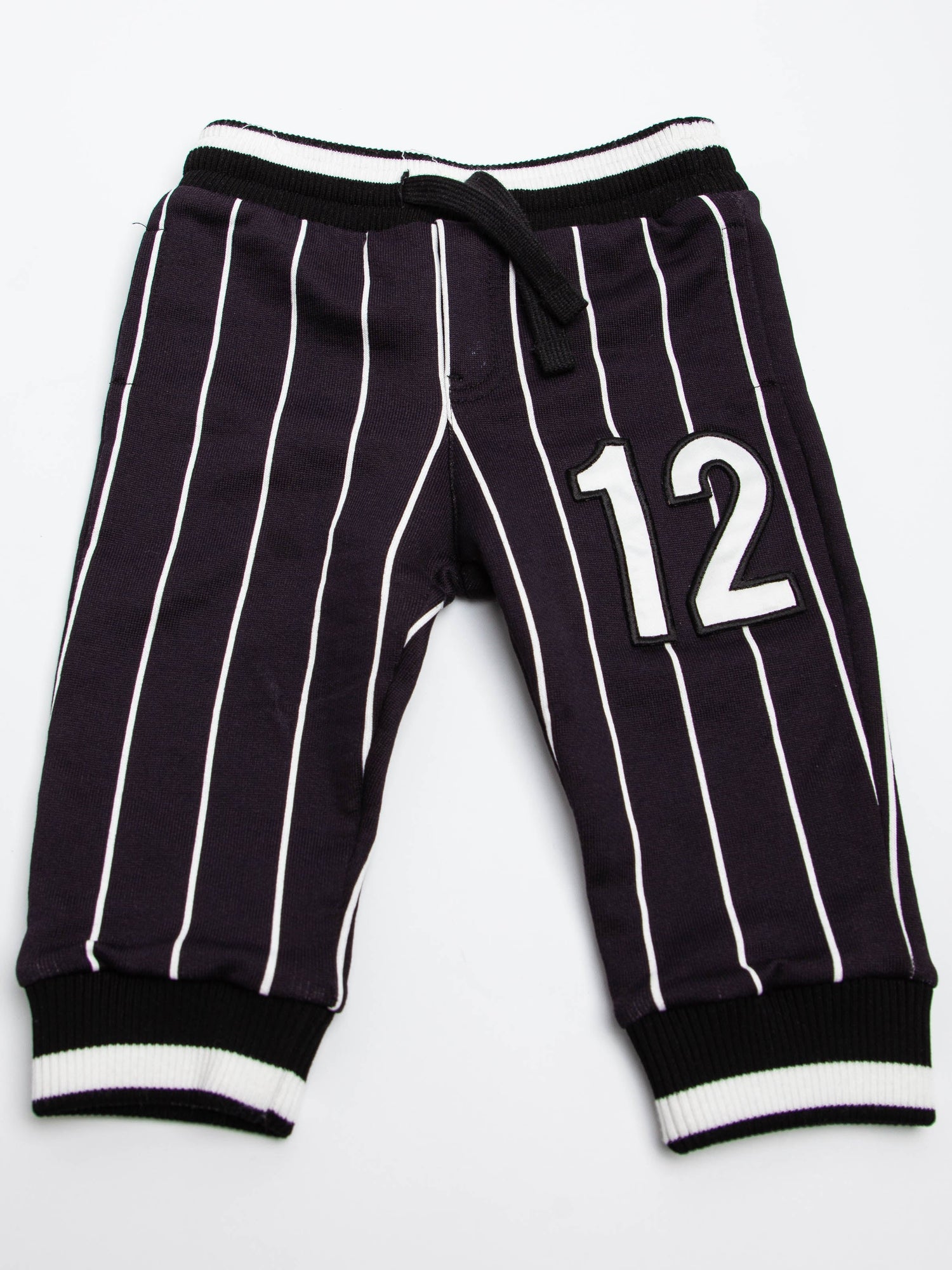 Excellent Dolce Gabbana Black Cotton Kids Outfit Size 9 Months