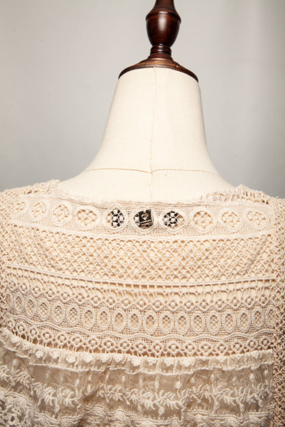 Good TWINSET White Sleeveless Lace Top Size XXS Women&