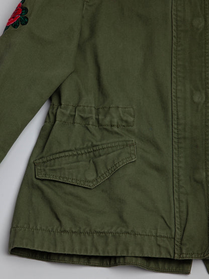 NEW Zadig&amp;Voltaire Olive Green Military Jacket Size 7 for Kids