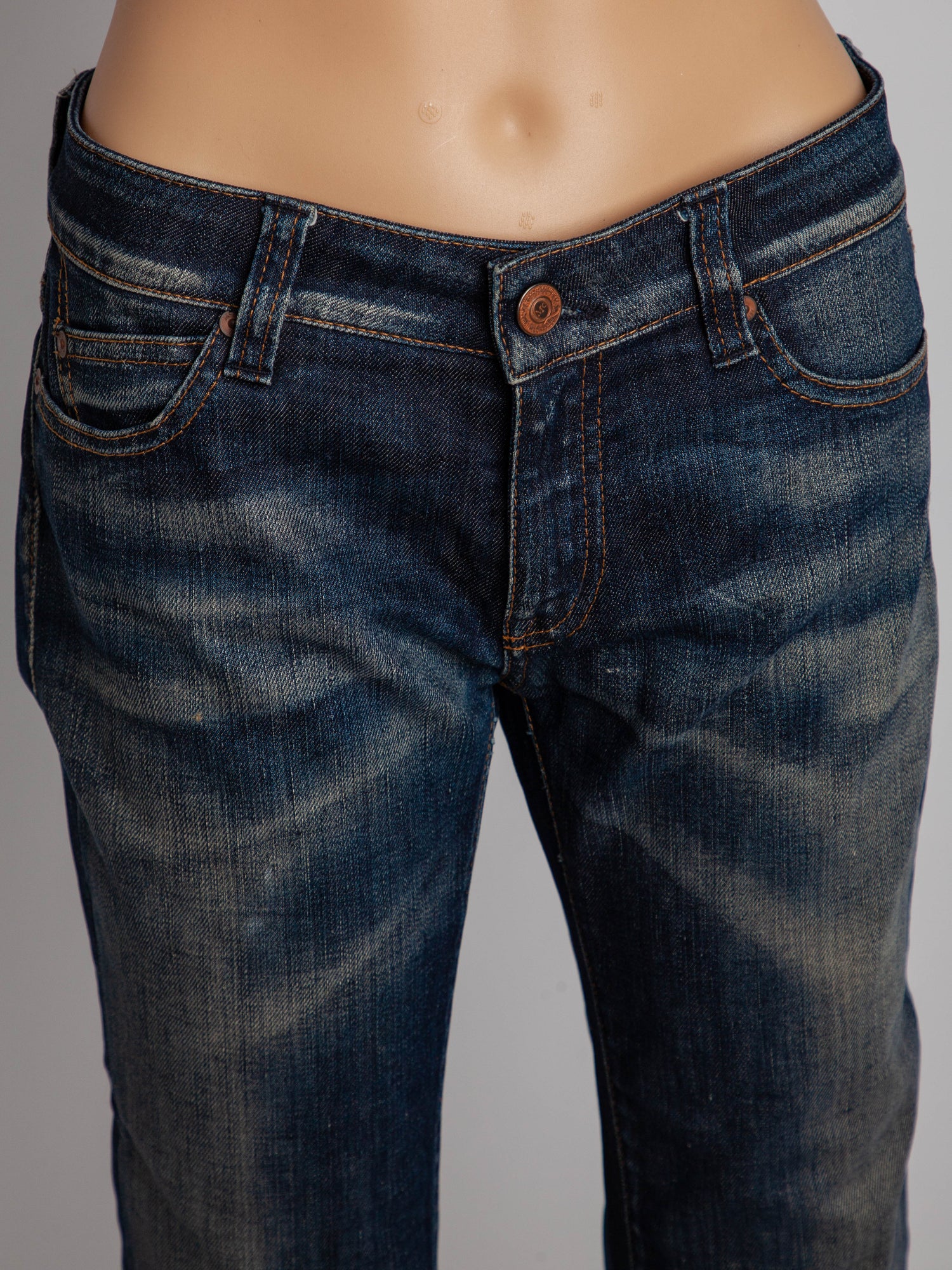 Average Condition Alexander McQueen Blue Cotton Denim Jeans M