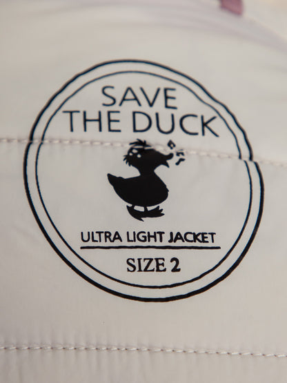 Good Save The Duck Pink Quilted Jacket Hooded Size XXS