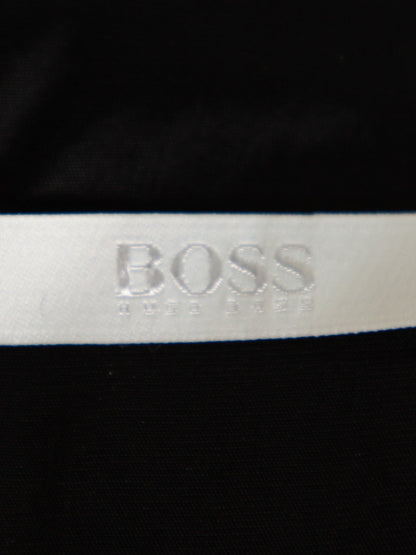 Good Hugo Boss Gray Cotton Dress Size M with Three-Quarter Sleeves
