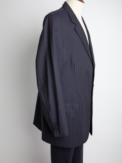 Good Pierre Cardin Black Pinstripe Suit Size XXL for Men