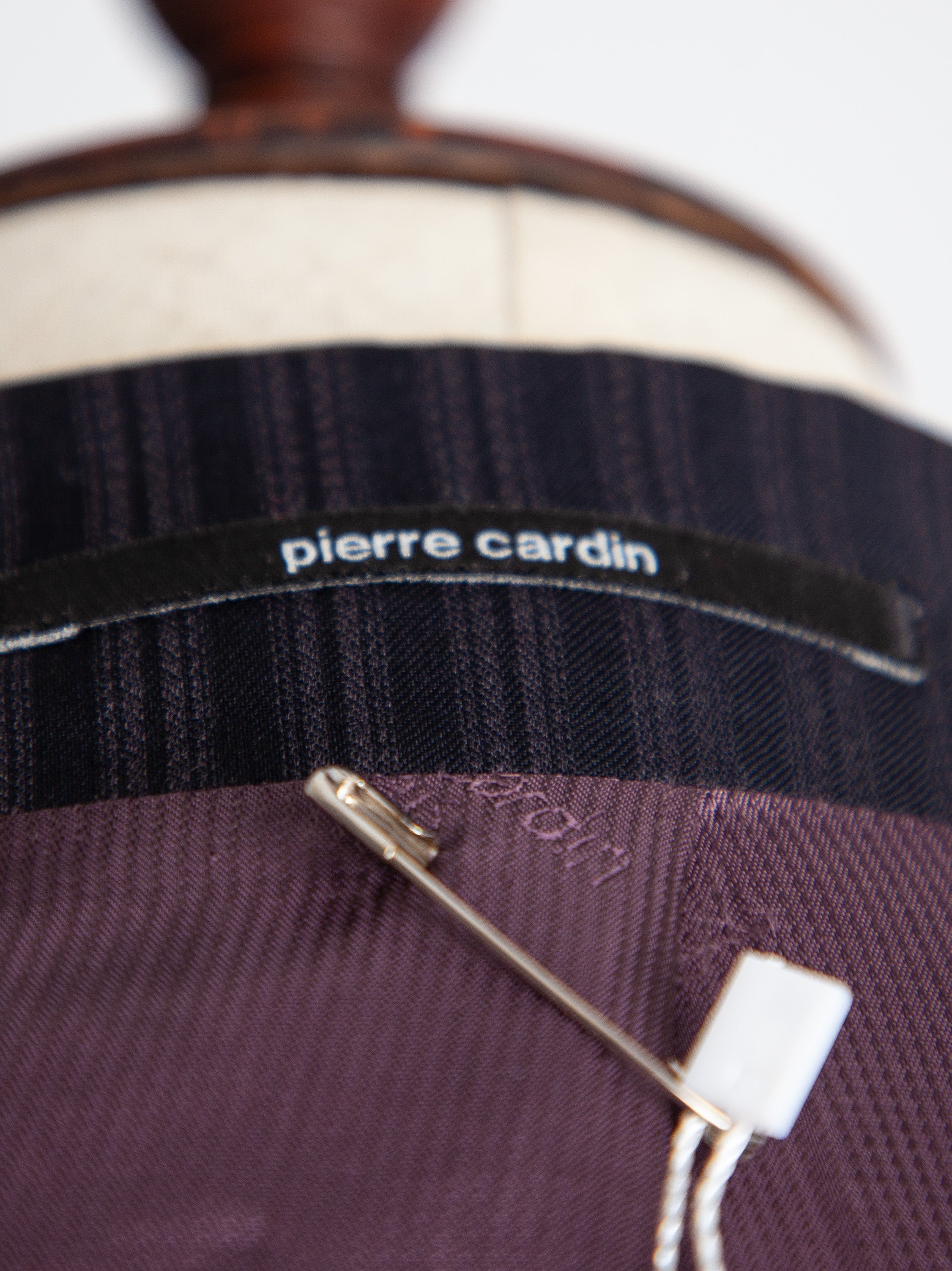 Good Pierre Cardin Black Pinstripe Suit Size XXL for Men