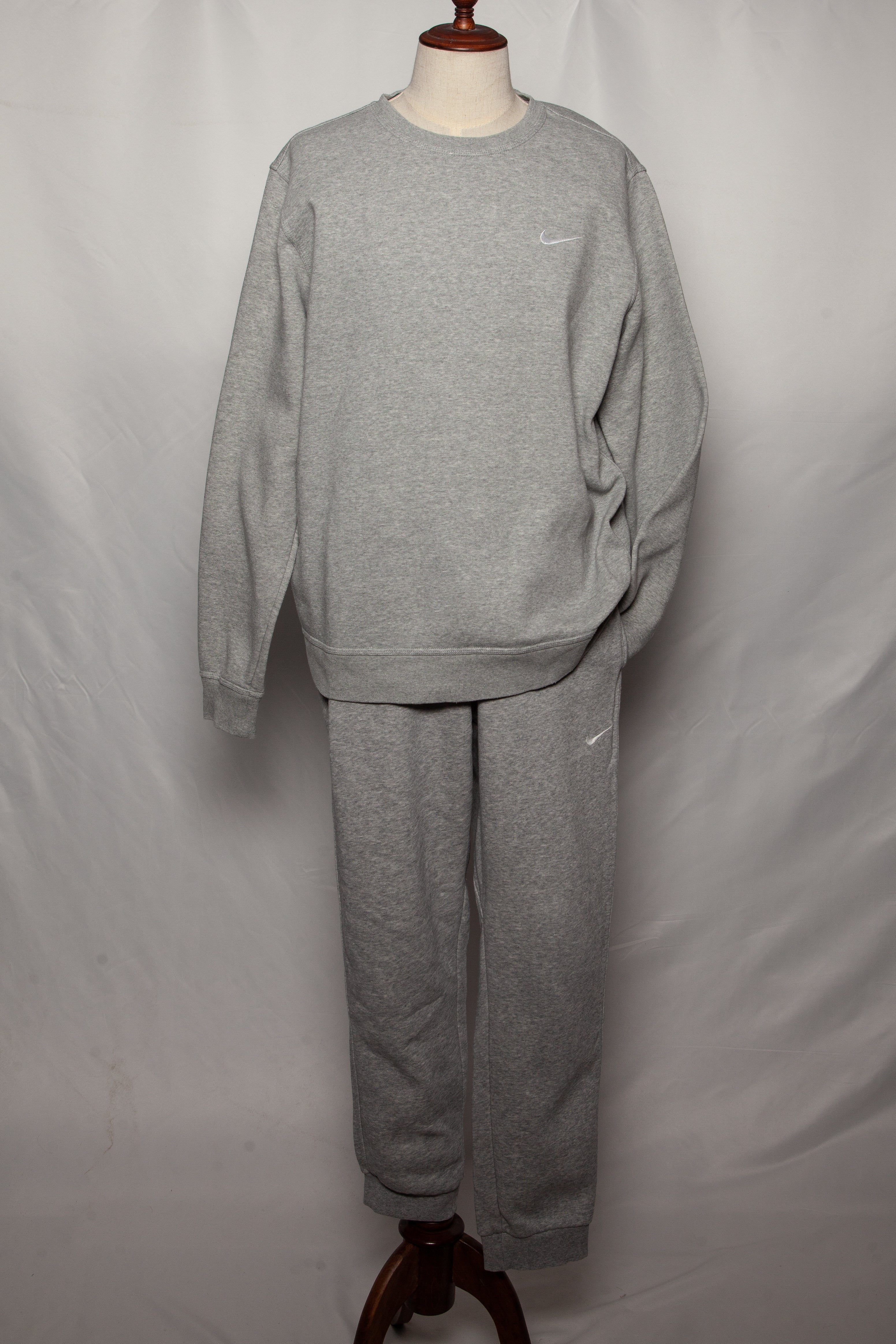 Excellent Nike Gray Tracksuit Cotton Natural XL Men