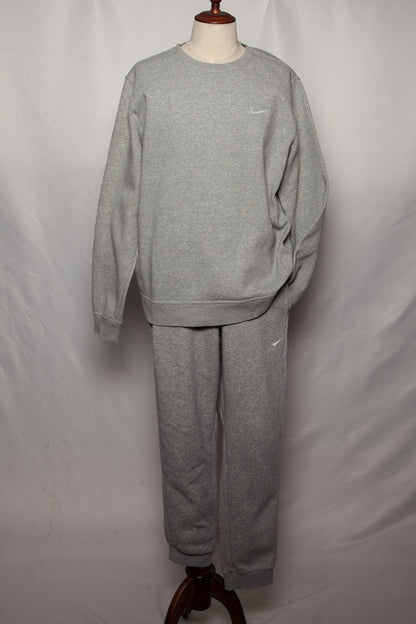 Excellent Nike Gray Tracksuit Cotton Natural XL Men