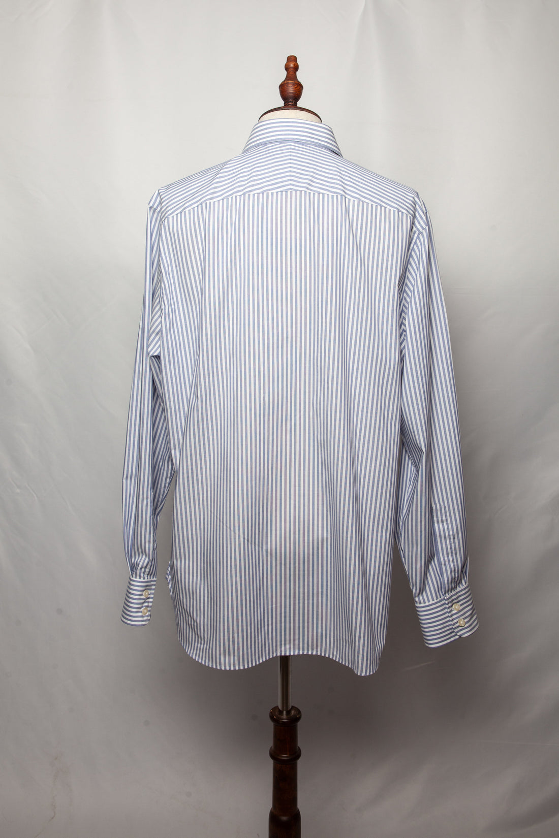 Chester Blue Striped Dress Shirt XL Cotton Natural Men