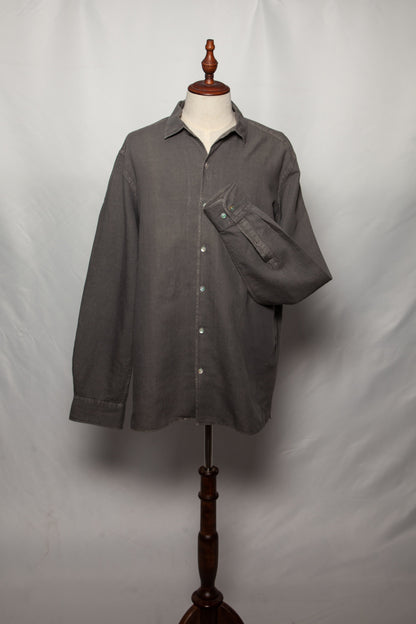 Good Scalpers Gray Long-Sleeve Button-Up Shirt Size XS