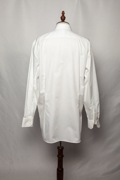Good Hawes &amp; Curtis White Cotton Dress Shirt Size XL for Men