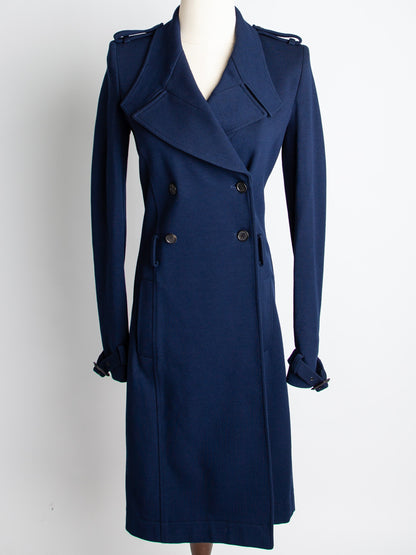 Good Givenchy Navy Blue Viscose Coat Size XS