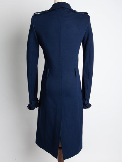 Good Givenchy Navy Blue Viscose Coat Size XS