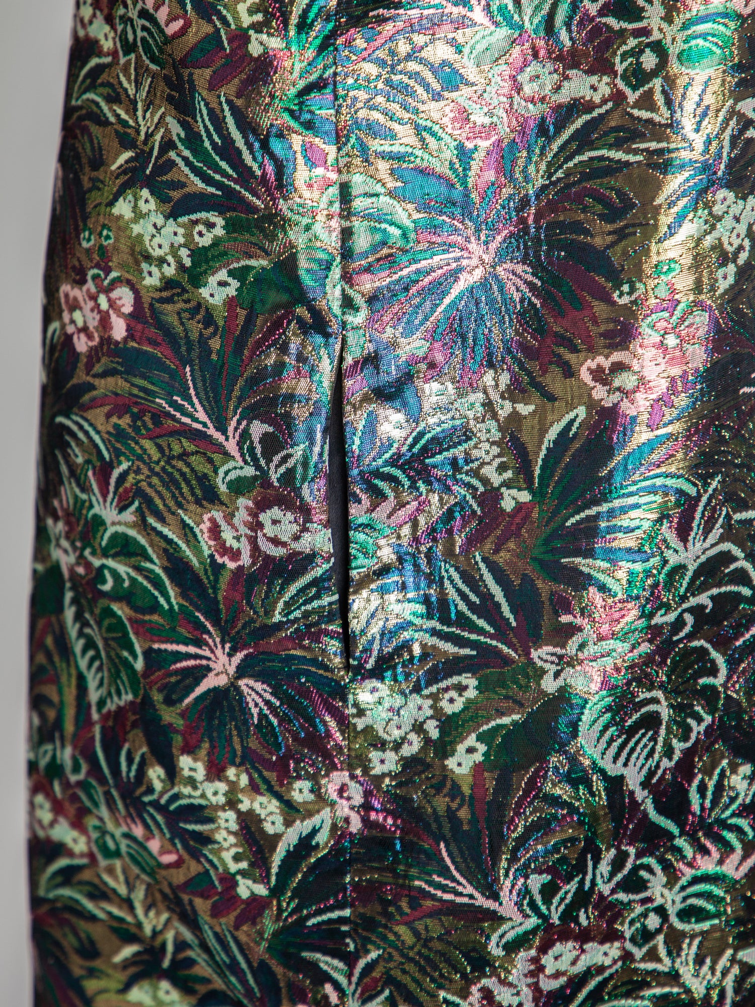 Good MSGM Green Floral Short-Sleeved Dress Size M Polyester