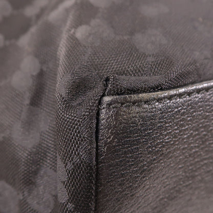 Gucci GG Monogram Web Handle Bucket Tote Black