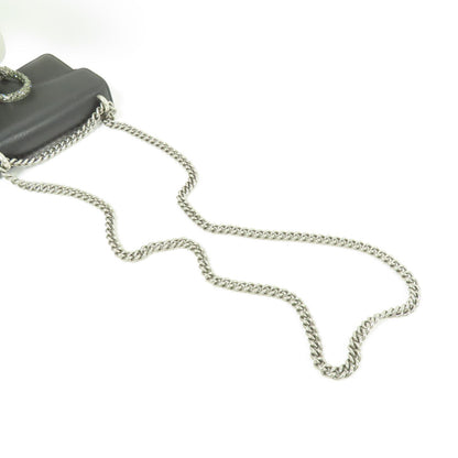 Gucci Cowhide Leather Dionysus Silver Shoulder Bag Black Calfskin (cowhide) 421970 Caogn 8176