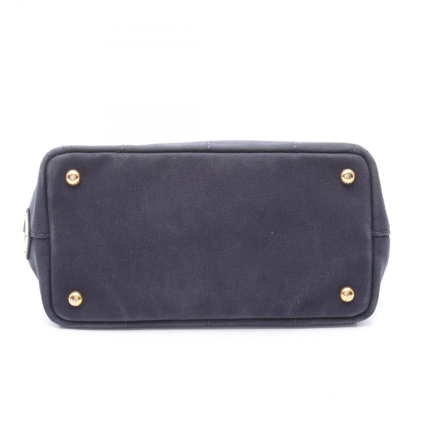 Prada Canapa Canapa Tote Bag Navy Canvas 1bg 439