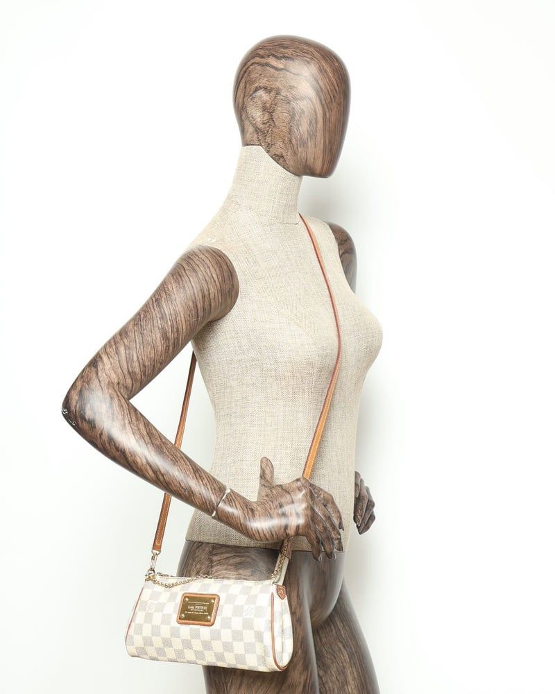 Louis Vuitton Damier Azur Eva Pochette Bag