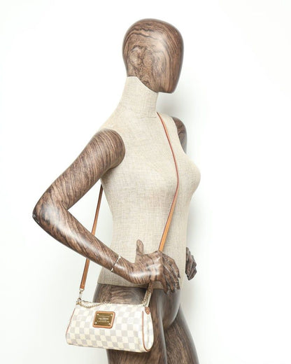Louis Vuitton Damier Azur Eva Pochette Bag