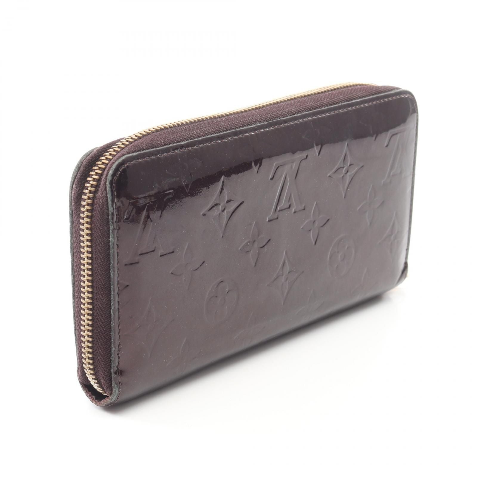Louis Vuitton Zippy Wallet Amarrant Purple Around Long Wallet M 93522