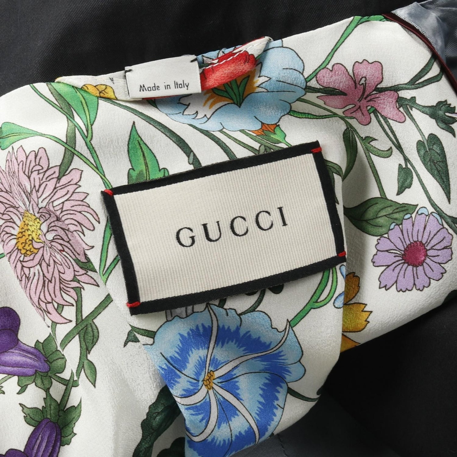 Gucci Trench Coat Black Nylon Cotton 565807