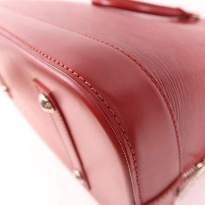 Louis Vuitton Epi Alma Pm Silver-back Handbag Red Handbag M 40490