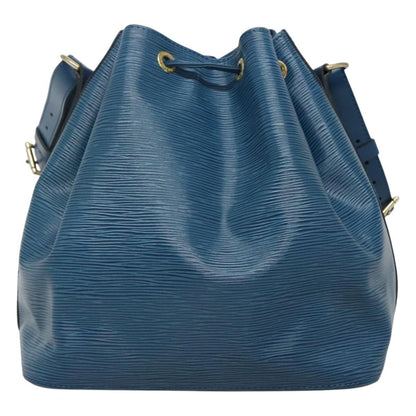Louis Vuitton Epi Petit Noe Shoulder Bag Blue M 44105 Lv Auth