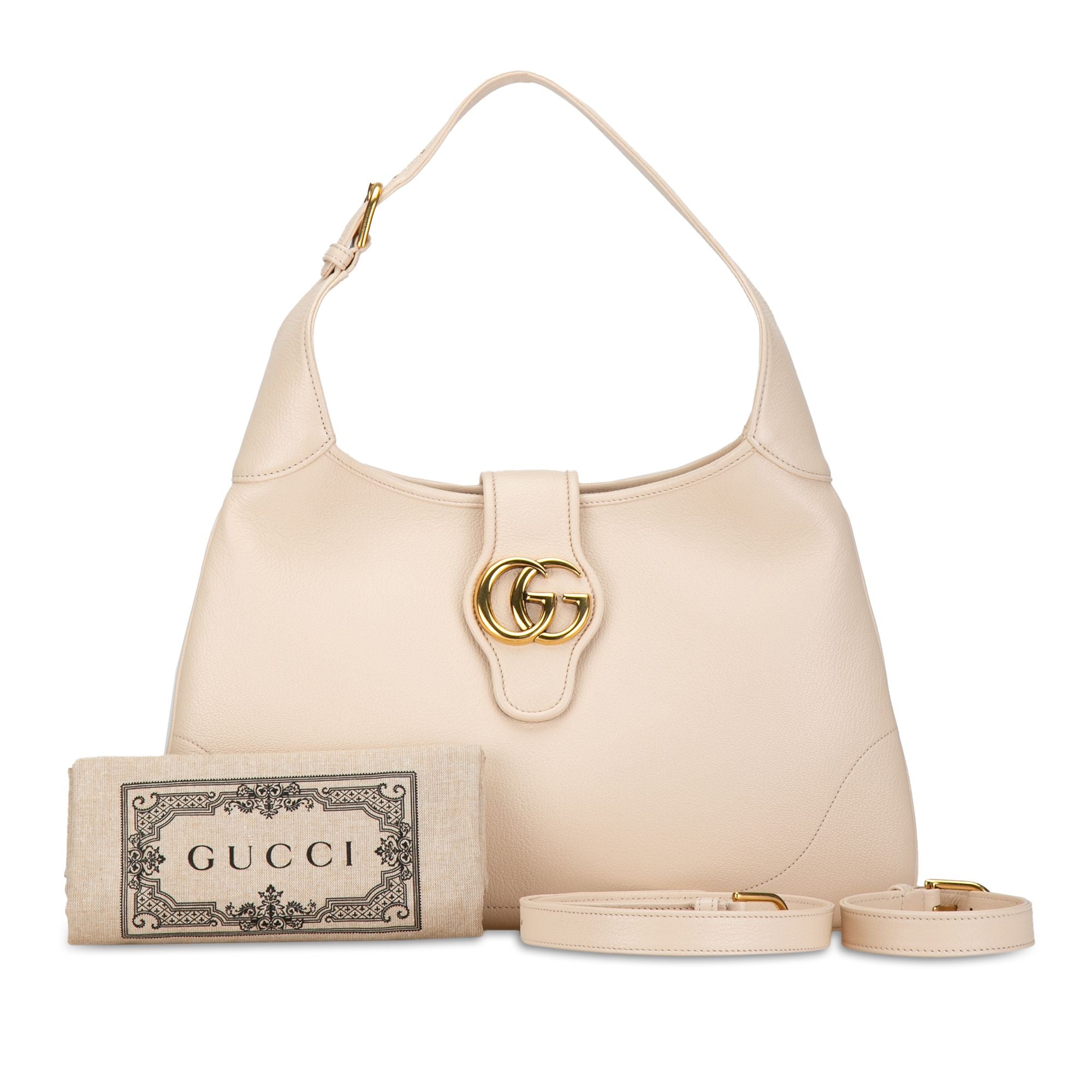 Gucci Medium Leather Aphrodite Crossbody Brown