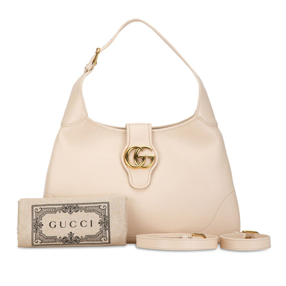 Gucci Medium Leather Aphrodite Crossbody Brown