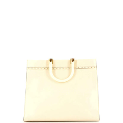 Fendi Sunshine Shopper Tote Studded Leather Medium